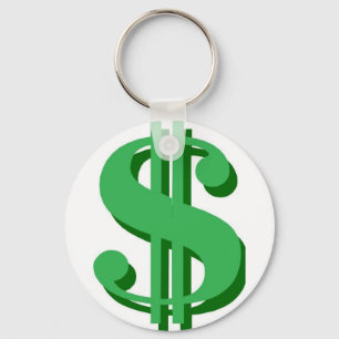 Porte-clés symbole dollar de $