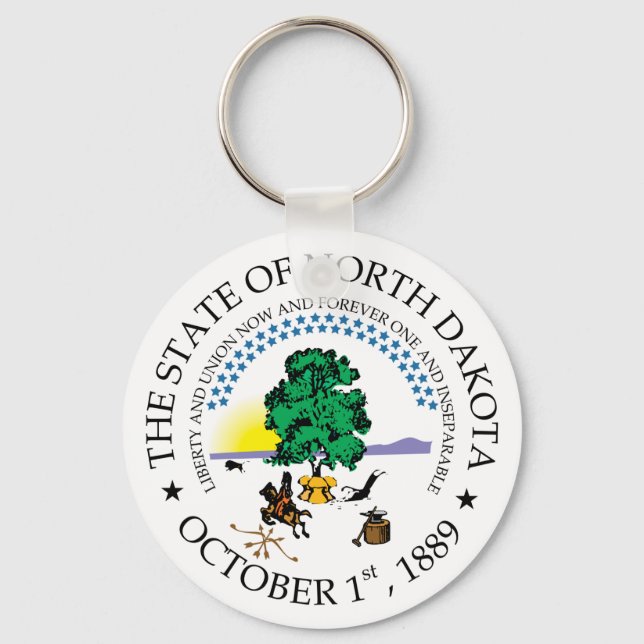 Porte-clés Symbole du Dakota du Nord (Recto)