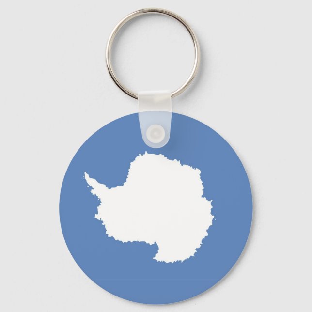 Porte-clés Symbole du drapeau du continent antarctique (Recto)