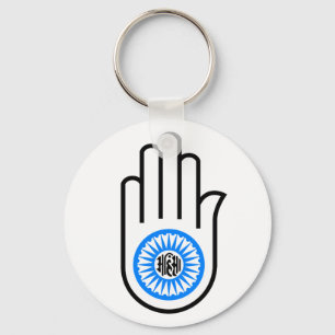Porte-clés Symbole du jaïnisme Lecture de la main et de la r