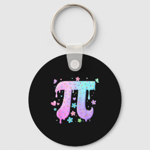 Porte-clés Symbole du jour de Pi Crème glacée au goutte à gou