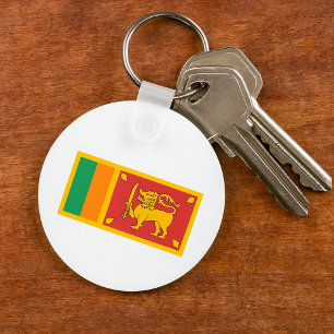 Porte-clés Symbole du lion du drapeau national de Sri Lanka