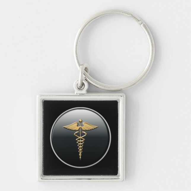 Porte-clés Symbole du médecin (Devant)