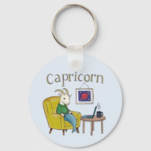 Porte-clés Symbole étoile Capricorne étoile de chèvre de mer 