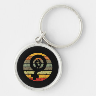 Porte-clés Symbole féministe Design Retro Vintage, les années