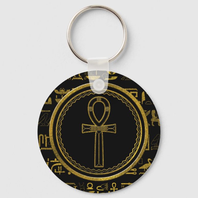 Porte-clés Symbole Gold Egyptian Ankh Cross (Recto)