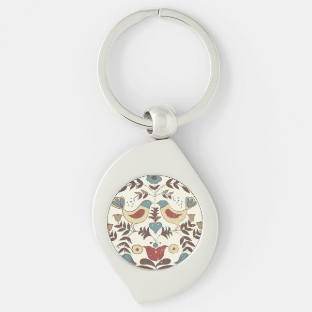 Porte-clés SYMBOLE Hex Amish néerlandais Pennsylvanie Bird Am (Devant)