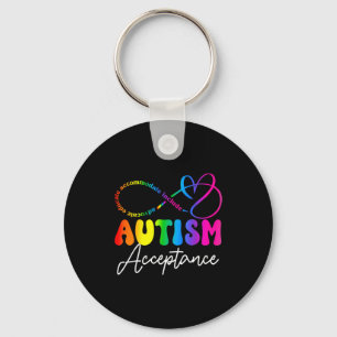 Porte-clés Symbole infini de sensibilisation et d'acceptation