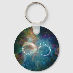 Porte-clés Symbole infinité de "Live Laugh Love" mystique