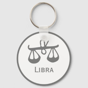 Porte-clés Symbole Libra du design Zodiac