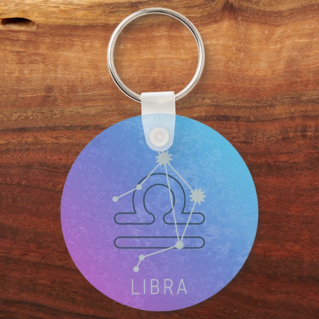 Porte-clés Symbole Libra Zodiac Star Horoscope Constellation (Recto)