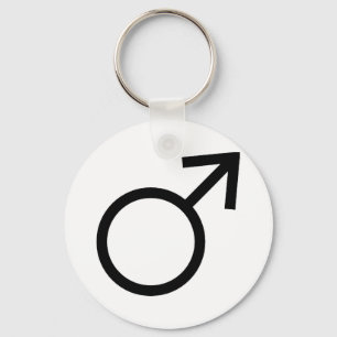 Porte-clés Symbole masculin de genre