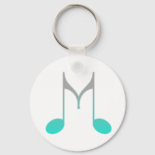 Porte-clés Symbole musical "M"