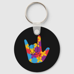 Porte-clés Symbole national du mois de la Sensibilisation sur