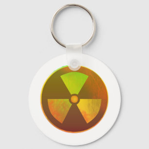 Porte-clés Symbole nucléaire Luminosité radioactive