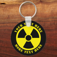 Symbole nucléaire radioactif noir et jaune nuage