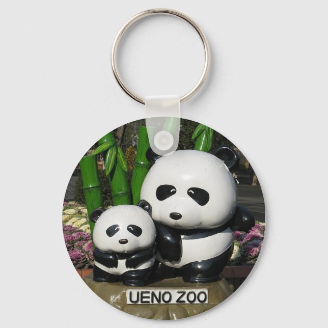 Porte-clés SYMBOLE Panda DU Zoo D'Ueno (Recto)