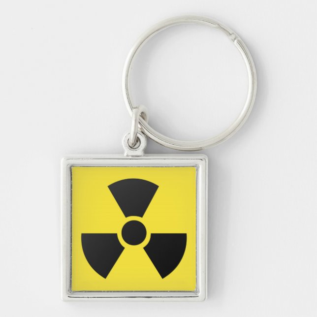 Porte-clés Symbole radioactif (Devant)