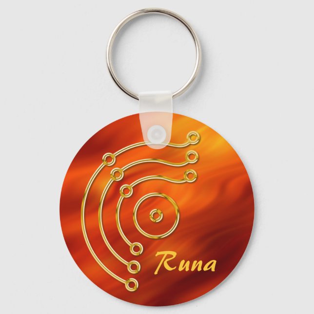 Porte-clés Symbole RUNA / OR, Runa (Recto)