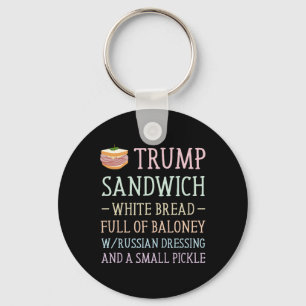 Porte-clés SYMBOLE sandwich Trump Drôle
