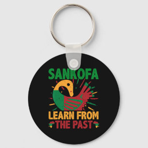 Porte-clés Symbole Sankofa et Adinkra Ghana pour l'histoire d
