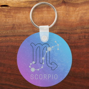 Porte-clés Symbole Scorpio Zodiac Star Horoscope Constellatio