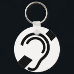 Porte-clés Symbole sourd<br><div class="desc">Symbole de surdité</div>