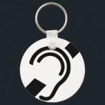 Porte-clés Symbole sourd<br><div class="desc">Symbole de surdité</div>