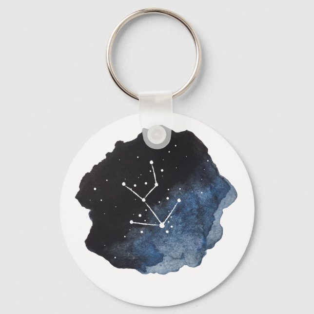 Porte-clés Symbole Taurus Zodiac Constellation Star Galaxy (Recto)