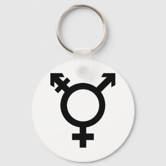 Porte-clés Symbole transgenre noir