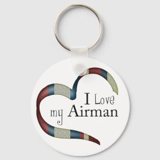 Porte-clés Symbole unique : J'aime mon porte - clé aviateur