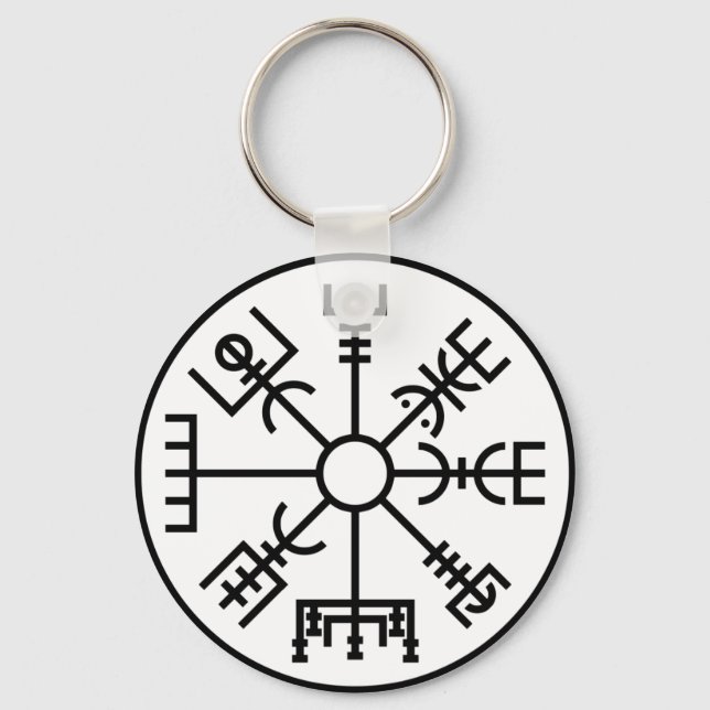 Porte-clés Symbole viking vegvisir Norse Shield Odin (Recto)