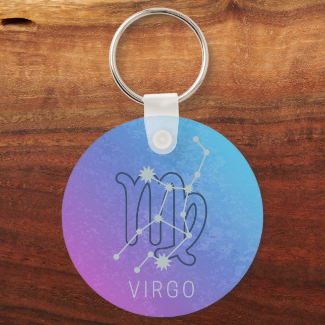 Porte-clés Symbole Virgo Zodiac Star Horoscope Constellation (Recto)