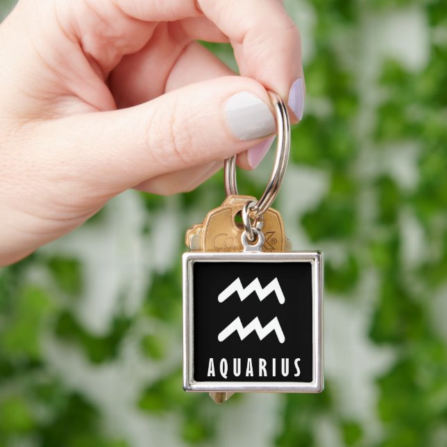 Porte-clés Symbole zodiaque Aquarius (main)