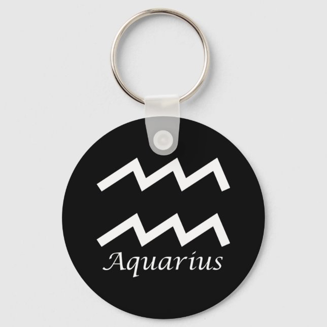 Porte-clés Symbole zodiaque "Aquarius" (Recto)