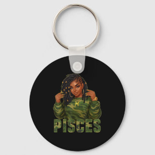 Porte-clés Symbole Zodiaque Camo Femme noire de la Reine des