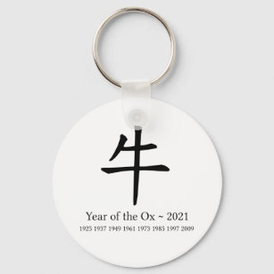 Porte-clés Symbole zodiaque chinois de l'année du x