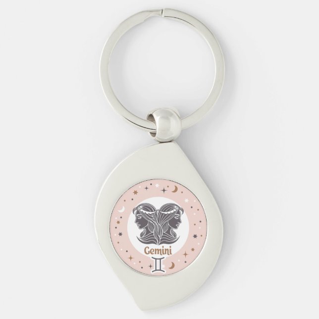 Porte-clés SYMBOLE Zodiaque Gemini (Devant)