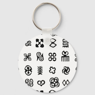 Porte-clés Symboles africains Adinkra
