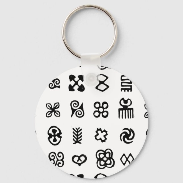 Porte-clés Symboles africains Adinkra (Recto)