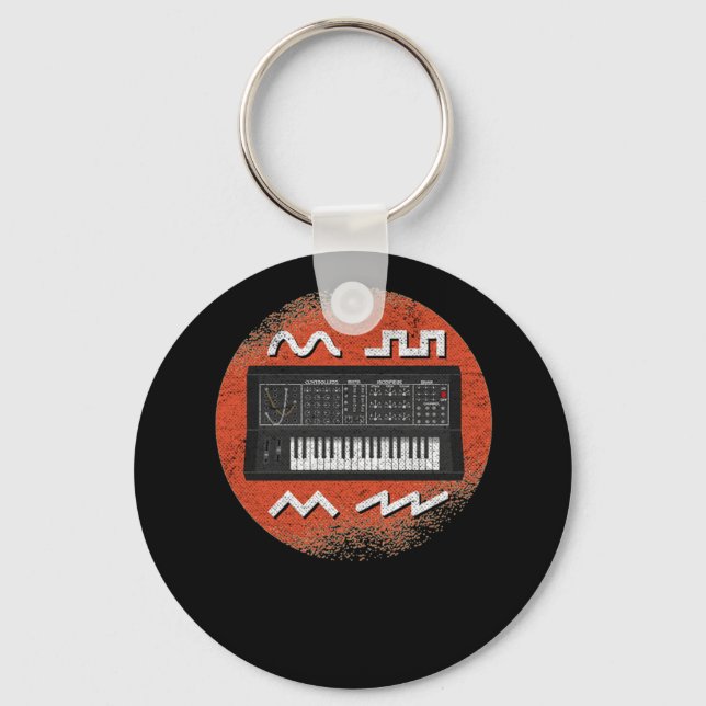 Porte-clés Synthétiseur analogique à enveloppe Waveforms (Recto)