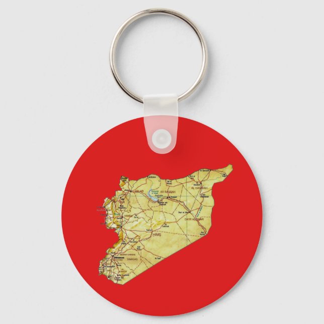 Porte-clés Syria Map Keychain (Recto)