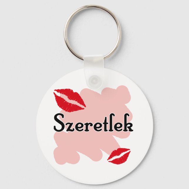 Porte-clés Szeretlek - Hongrois Je vous aime (Recto)