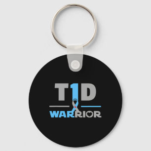 Porte-clés T1D Citation amusante Type 1 Diabète Sensibilisati