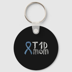 Porte-clés T1d Maman Type 1 Sensibilisation au diabète Cadeau