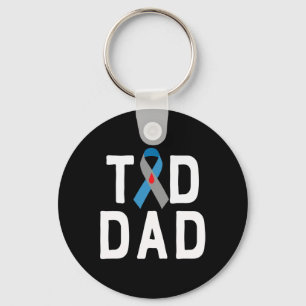 Porte-clés T1d Papa Type 1 Sensibilisation au diabète Insulte