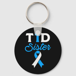 Porte-clés T1D Soeur Diabétique Type 1 Soutien à la sensibili