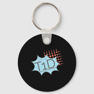 Porte-clés T1d Superhero Sensibilisation au diabète de type 1