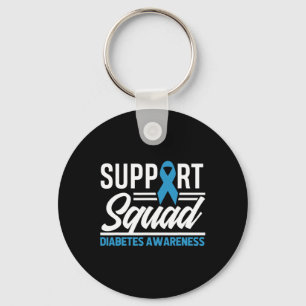 Porte-clés T1d T2d Équipe de soutien aux guerriers de T2d Sen