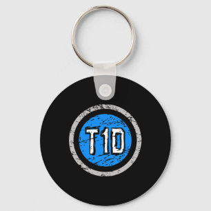 Porte-clés T1D Type 1 Superhero Emblème Sensibilisation au di